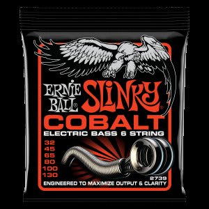 ERNIE BALL ( 2739) BASS 6 SLINKY COBALT 32-45-65-80-100-130.
