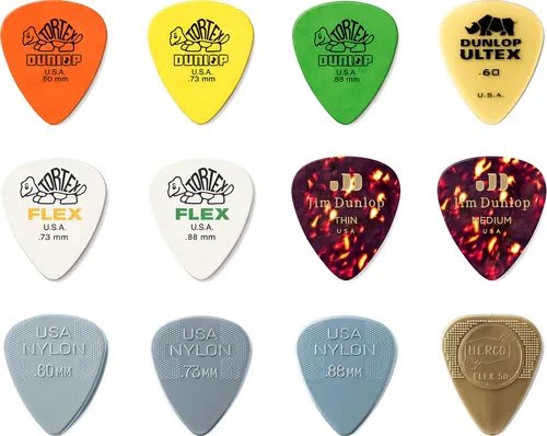 JIM DUNLOP (PVP112) PICK ACOUSTIC VAR PK-12/PLYPK
