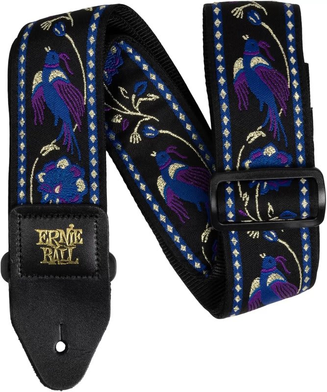ERNIE BALL (P05371) Classic Jacquard Guitar/Bass Strap - Purple Pleasant Pheasant