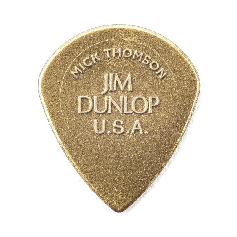 JIM DUNLOP (47PXLMTG) MICK THOMSON GOLD NYL JAZZ - 6/PLYPK