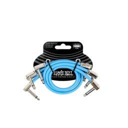 ERNIE BALL (P06461) Flex Patch Cable 12in - Blue - 3 Pack