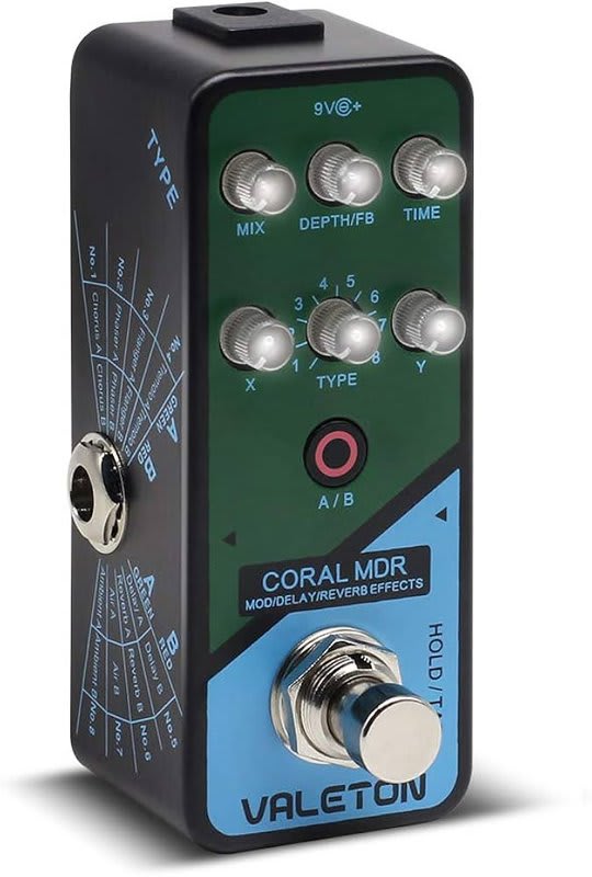 VALETON (CRL-1) CORAL MDR Multi MOD/DELAY/REVERB 16 Seteos
