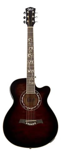 CREEP (MF150CE T.BK) 40 inch Top Linden ply - Back&Side Linden - Transp. BLACK Gloss EQ LC-5 c/funda