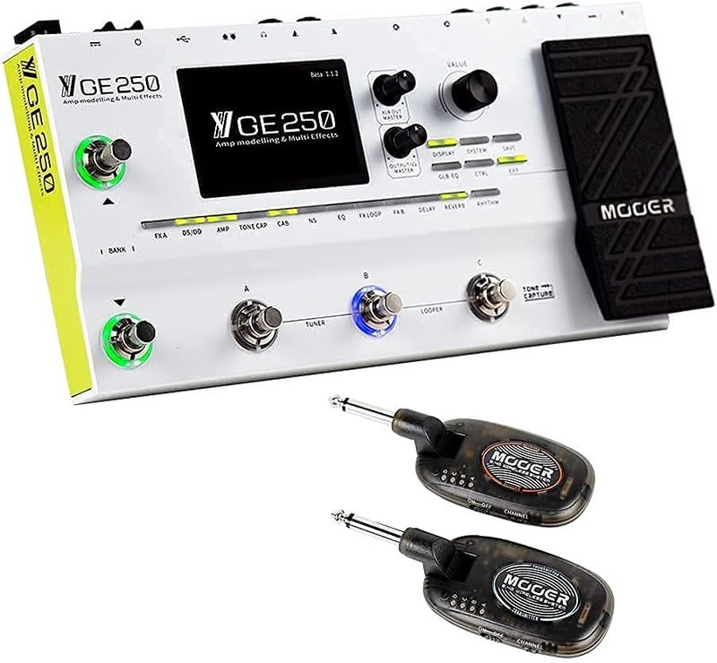 MOOER (GE250) 70 AMP Mod/32 Speaker sim - 180 Efectos - In Out Grab o vivo -