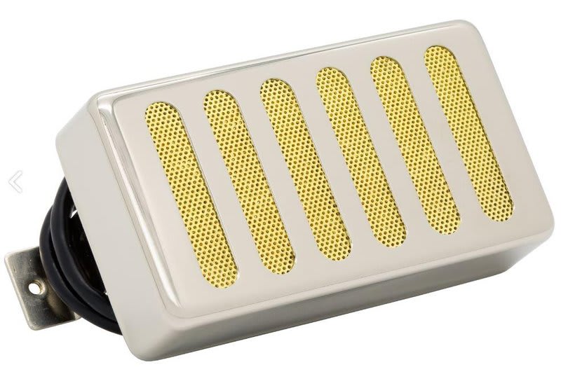 SEYMOUR DUNCAN (SH-4 JB RNkl Rad Gold Mesh) SH-4 JB Raw Nickel Rad Gold Mesh cover