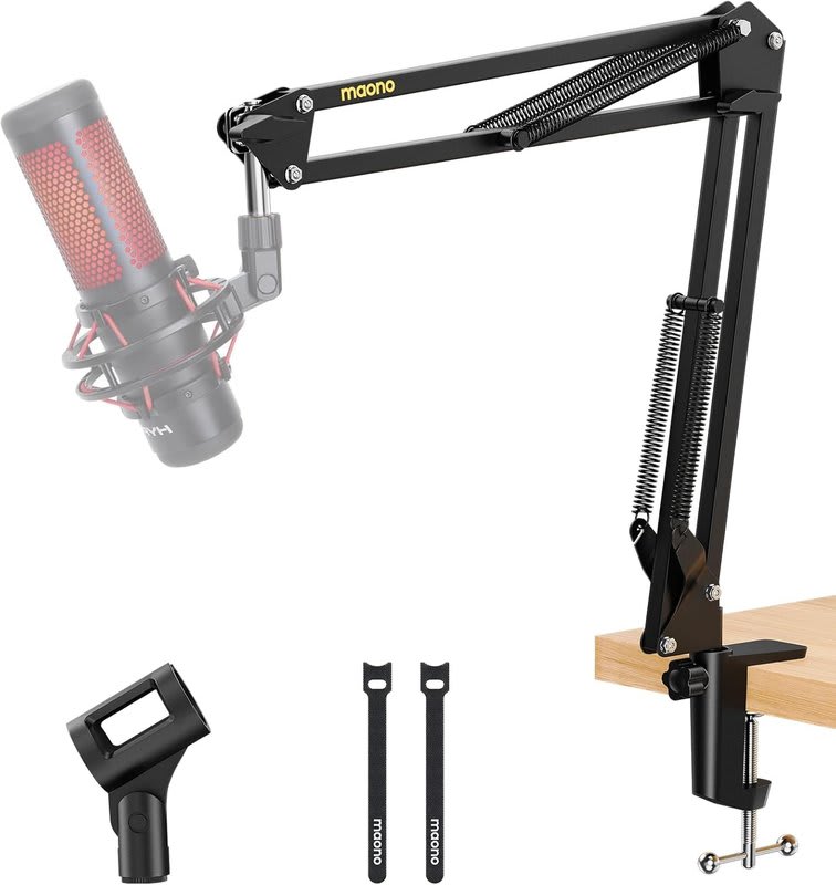 MAONO (AU-B01) MIC STAND DE MESA - BRAZO TIPO TIJERA REGULABLE