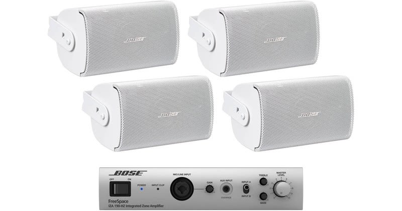 BOSE (892256-1210) KIT AUDIOPACK FS2SE PACK 4 UNIDADES FS2SE (PARED) + 1 UNIDAD IZA190-HZ BLANCO