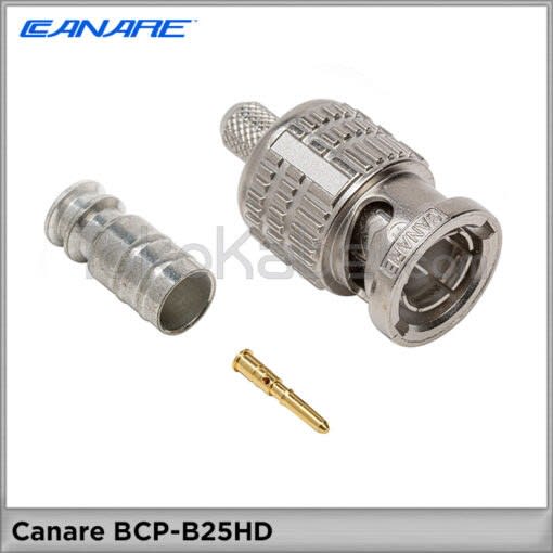 CANARE (BCP-B25HD) CONECTOR BNC CRIMPADO 75OHM PARA CABLE L-2.5CHD, L-2.5CHLT, VDM230