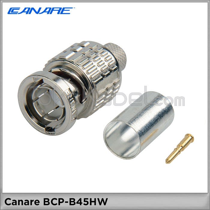 CANARE (BCP-B45HW) CONECTOR BNC CRIMPADO 75 OHM PARA CABLE L-4.5CHWS, 1694F
