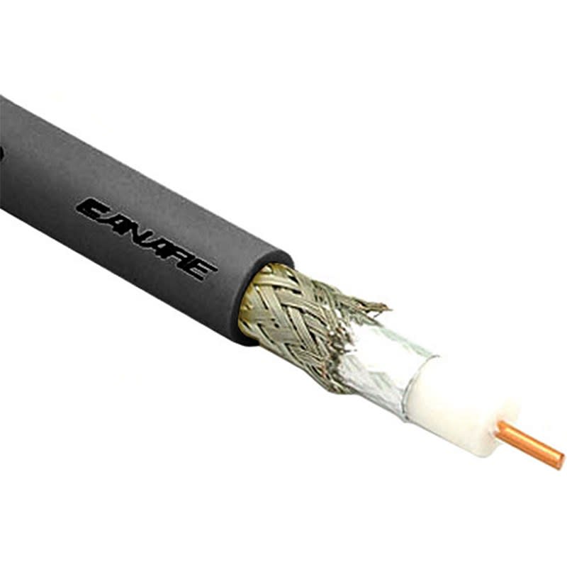CANARE (L-4.5CHD 300M BLACK) CABLE COAXIAL PARA VIDEO DIGITAL 75 OHM BAJA PERDIDA 12G-SDI 20 AWG. 300M NEGRO