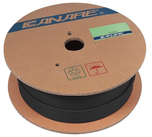 CANARE (L-4CFB 300M BLACK) CABLE COAXIAL PARA VIDEO DIGITAL 75 OHM. RG-59 20 AWG. 300M NEGRO