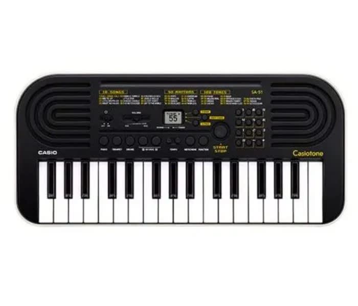 CASIO (SA-51H2) SA-51H2 MINI TECLADO 32 TECLAS 100 SONIDOS 50 RITMOS NEGRO