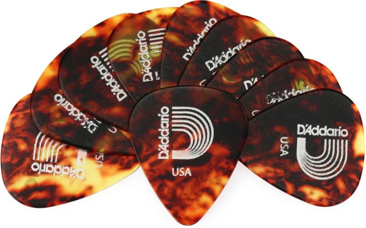 DADDARIO (1CSH4-10) 1CSH4-10 PACK 10 UÑETAS MEDIUM DISEÑO TORTUGA