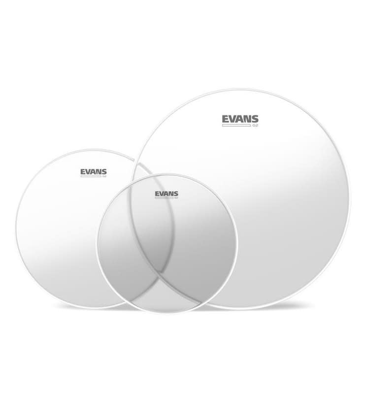 DADDARIO (ETP-G2CLR-F) EVANS ETP-G2CLR-F TOM PACK G2 CLEAR FUSION 10-12-14