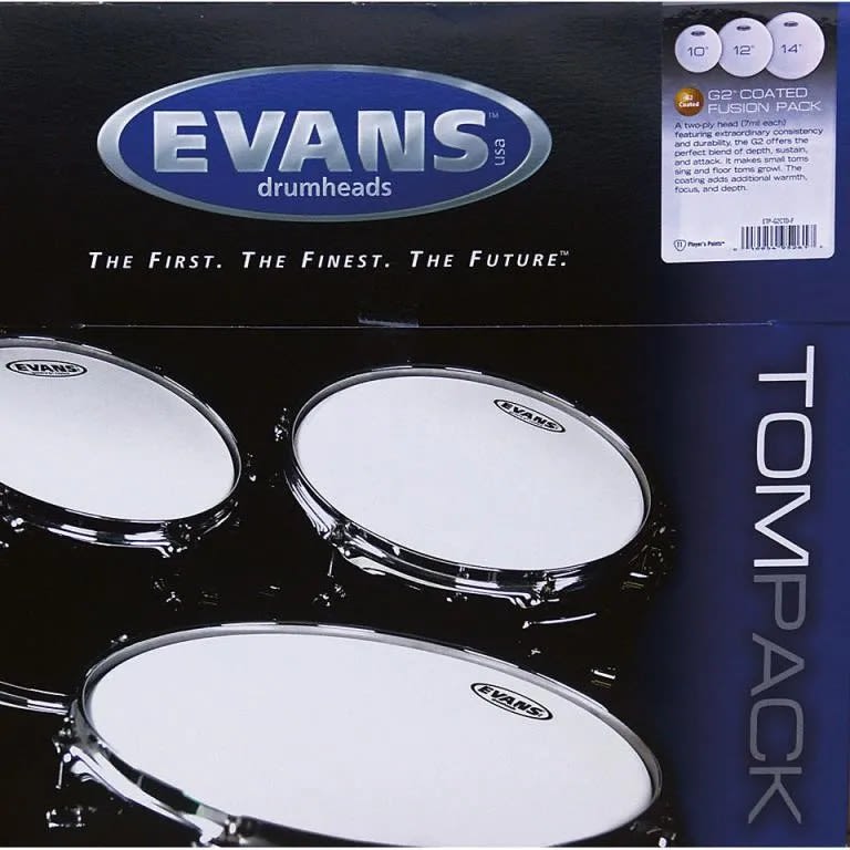 DADDARIO (ETP-G2CTD-F) EVANS ETP-G2CTD-F TOM PACK G2 POROSO FUSION 10-12-14