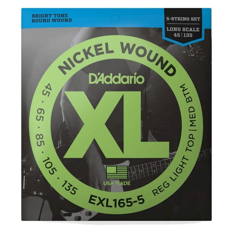 DADDARIO (EXL165-5) EXL165-5 ENCORDADO BAJO 5 CUERDAS 045-135