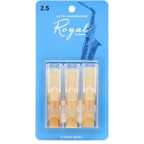 DADDARIO (RJB0325) RICO RJB0325 CAÑA ROYAL SAXO ALTO 2.5 PACK 3 UNIDADES