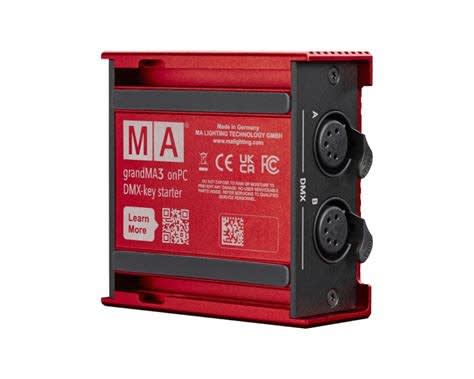 MA (4035534) GRANDMA3 ON PC NODO USB DMX-KEY STARTER ROJO 1024 PARAMETROS