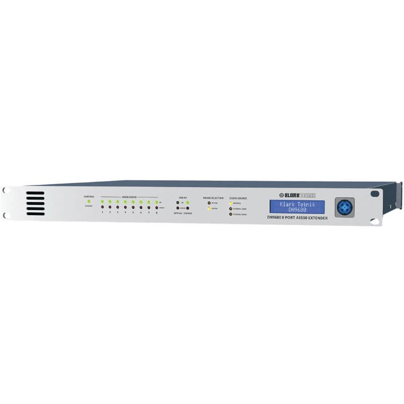 MUSIC TRIBE (DN9680) KLARK TEKNIK EXTENSOR Y MULTIPLEXOR DN9680 DE 8 PUERTOS AES50 CON ALCANCE DE HASTA 1000 METROS