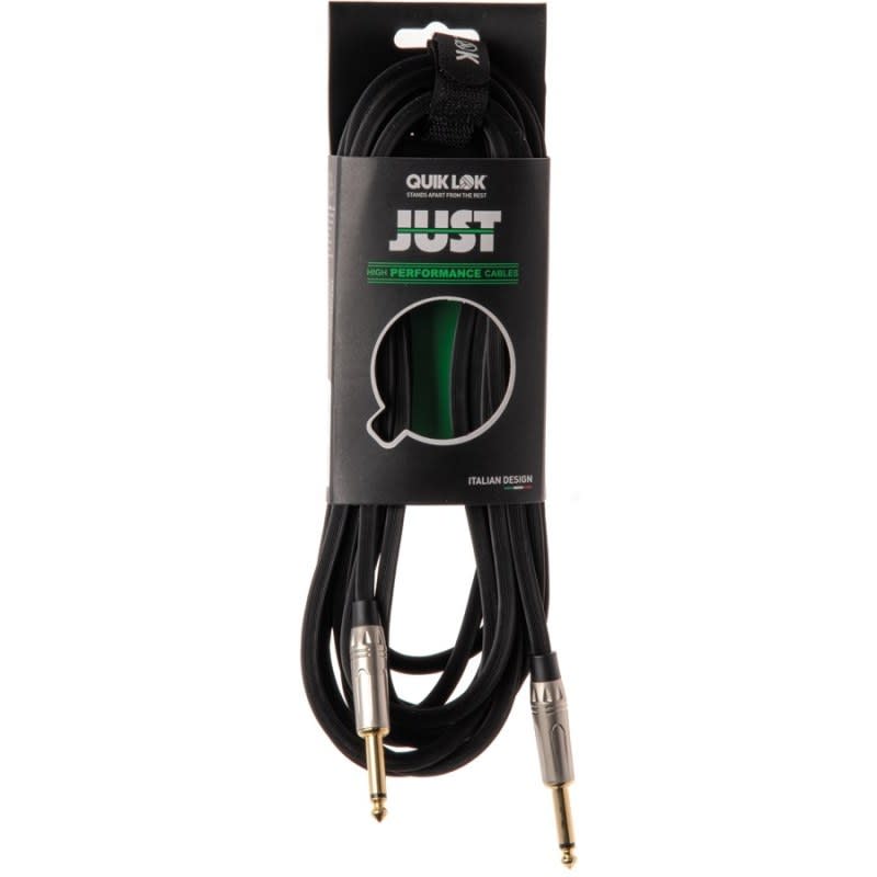 QUIK LOK (JUST JJ 3) JUST JJ 3 CABLE PARA INSTRUMENTO 3M MONO 6.3MM JACK PLUG - MONO 6.3MM JACK PLUG