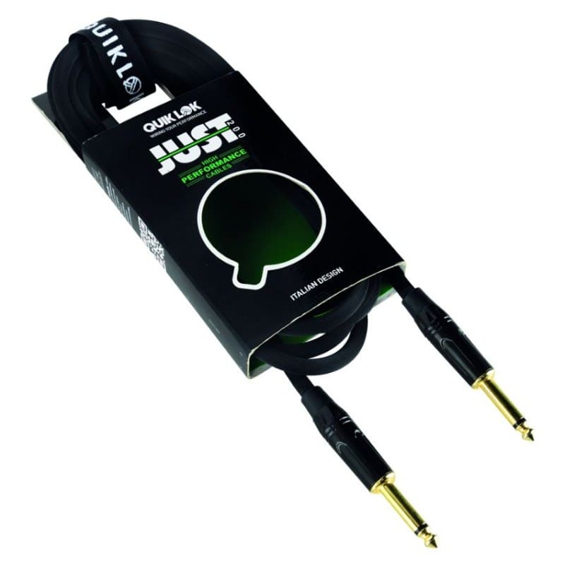 QUIK LOK (JUST JJ 6) JUST JJ 6 CABLE PARA INSTRUMENTO 6M MONO 6.3MM JACK PLUG - MONO 6.3MM JACK PLUG