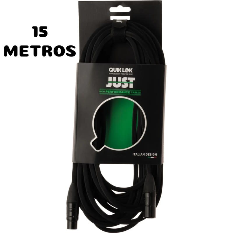 QUIK LOK (JUST MF 15) JUST MF 15 CABLE PARA MICROFONO 15M XLRH/XLRM