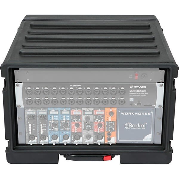 SKB (1SKB-R6UW) 6U ROTO-MOLD RACK CASE W/WHEELS