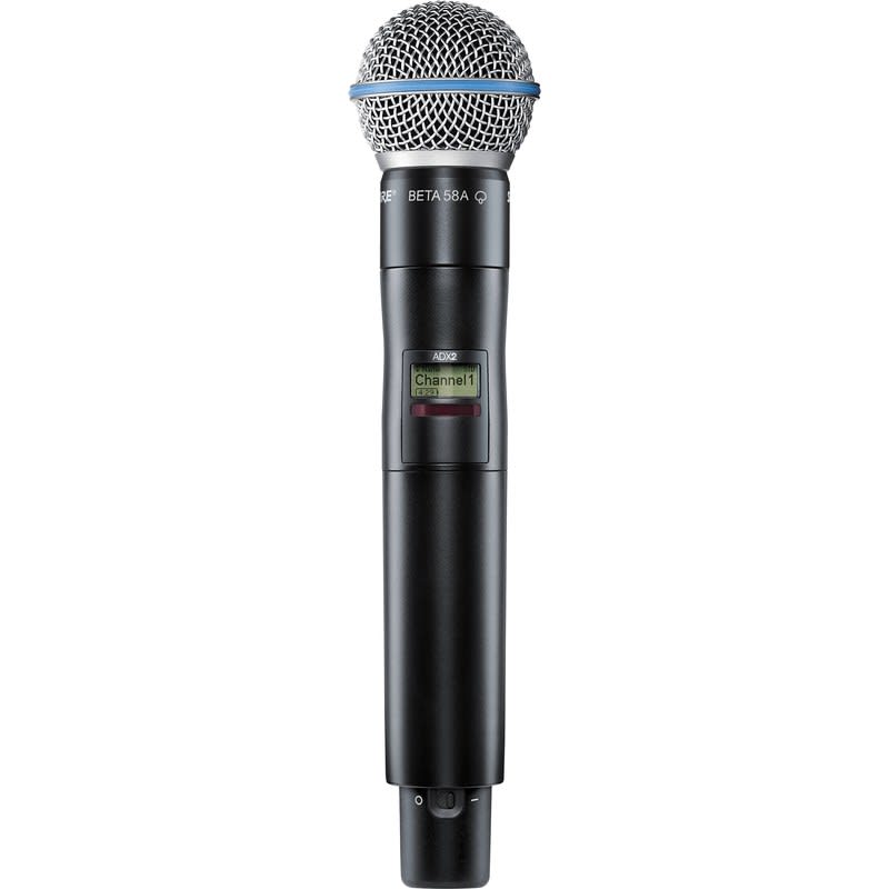 SHURE (ADX2/B58=-G57) REPUESTO ADX2/B58=-G57 MIC DE MANO INALAM DIGITAL CON CAMBIO AUTO DE FRECUENCIA CON CAPSULA BE