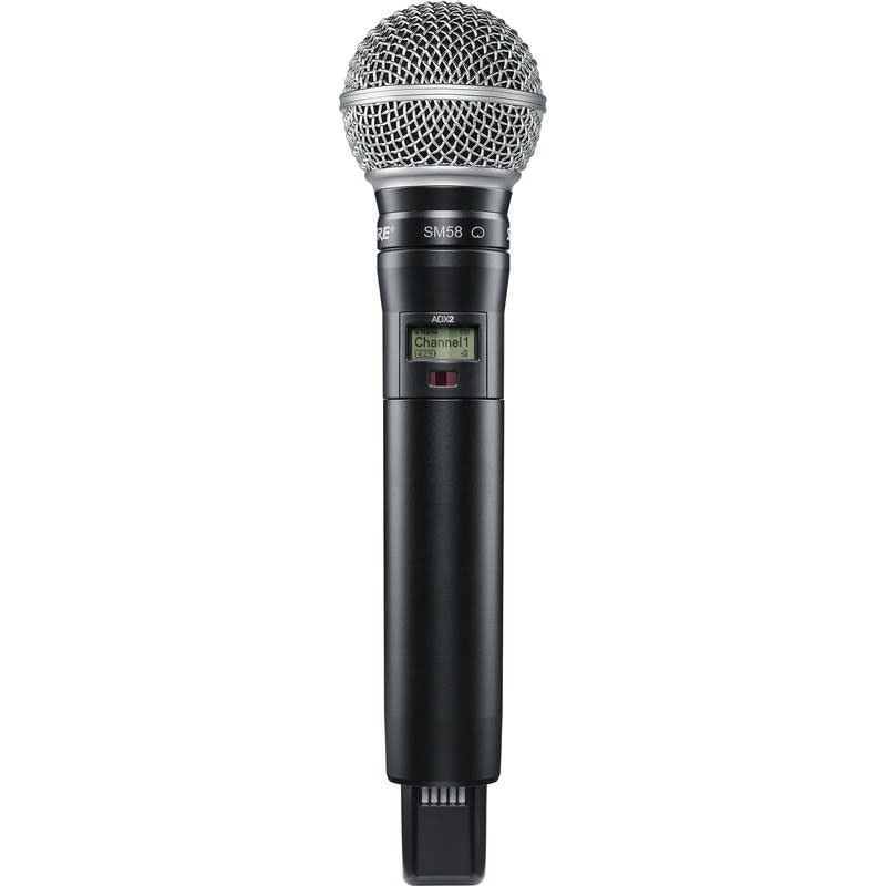 SHURE (ADX2/SM58=-G57) REPUESTO ADX2/SM58=-G57 MICROFONO DE MANO INALAMBRICO DIGITAL CAMBIO AUTOMATICO DE FRECUENCIA