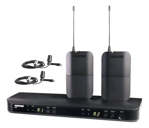 SHURE (BLX188/CVL-M15) RECEPTOR BLX188/CVL-M15 SISTEMA DE DOS CANALES RECEPTOR Y TRANSMISOR INCLUIDOS CON MICROFONO C