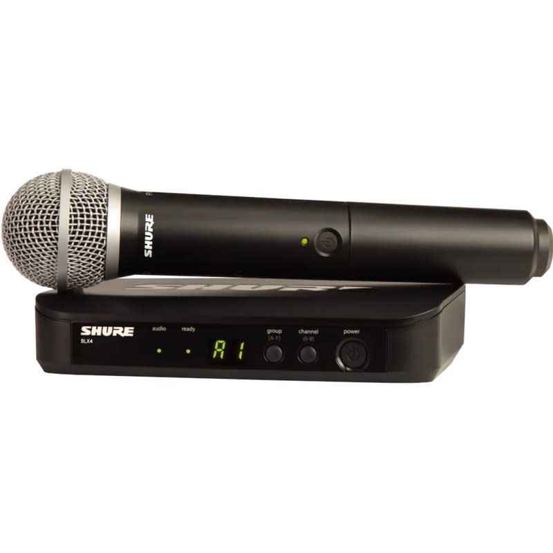 SHURE (BLX24/PG58-H9) RECEPTOR BLX24/PG58-H9 TRANSMISOR RECEPTOR CON MICROFONO PGA58 EN BANDA H9