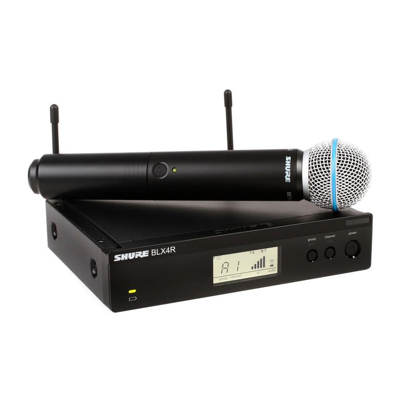 SHURE (BLX24R/B58-M15) RECEPTOR BLX24R/B58-M15 TRANSMISOR RECEPTOR RAQUEABLE CON BETA 58 EN BANDA M15