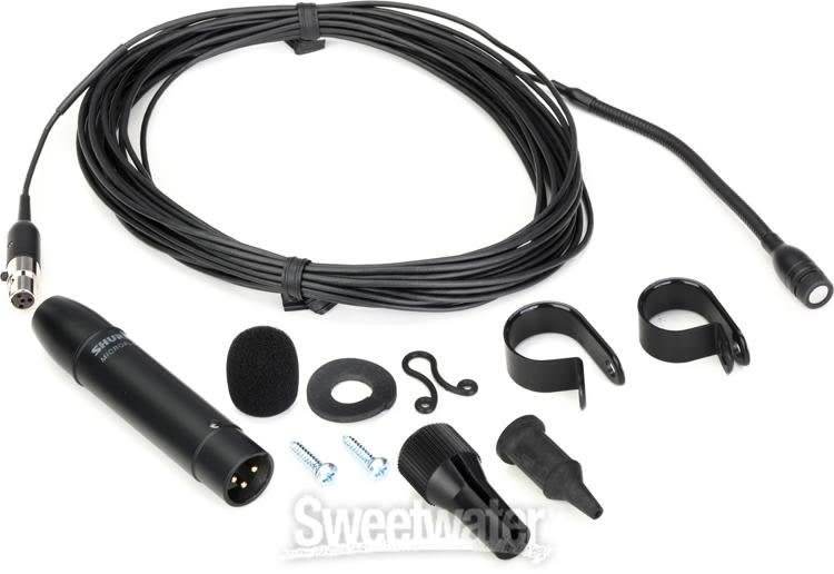 SHURE (MX202B/C) MICRÓFONO MX202B/C MICROFONO PATRON POLAR CARDIOIDE DE CONDENSADOR PARA COLGAR DE COLOR NEGRO