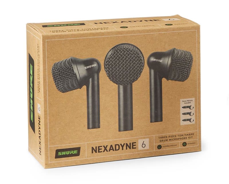 SHURE (NXN6-3PK) ACCESORIO NXN6-3PK SET 3 MICROFONOS PARA TOMS Y CAJAS