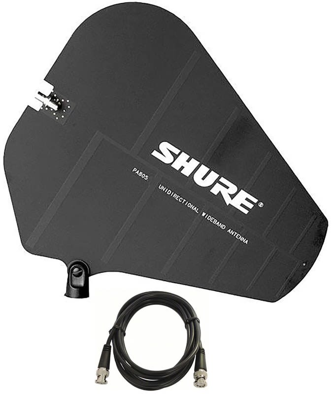 SHURE (PA805SWB) ACCESORIO PA805SWB ANTENA UNIDIRECCIONA DE BANDA ANCHA ENTRE 470-870 MHZ