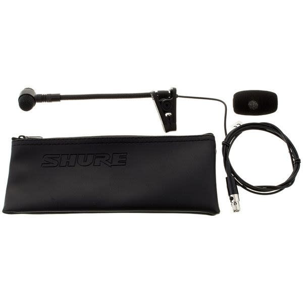 SHURE (PGA98H-TQG) MICRÓFONO PGA98H-TQG MICROFONO CONDENSADOR CARDIOIDE CON PINZA PARA INSTRUMENTO Y SISTEMA INAL