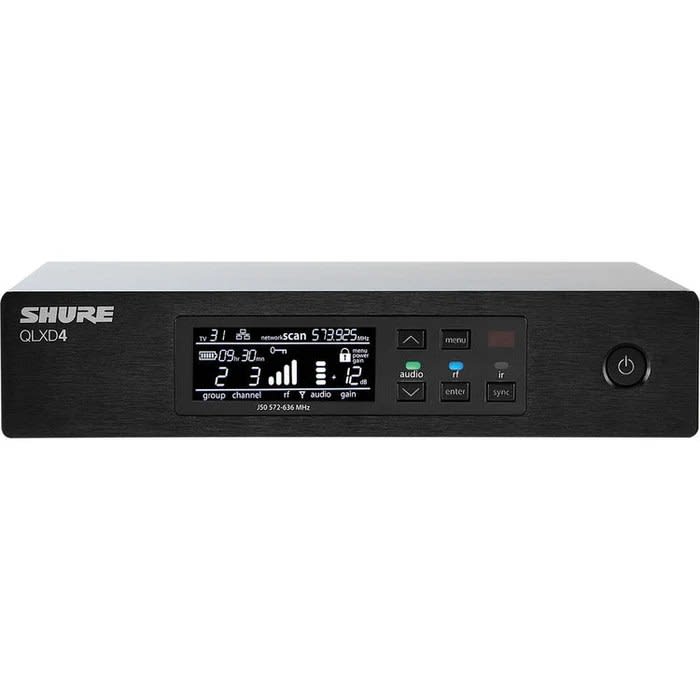 SHURE (QLXD4=-H50) RECEPTOR QLXD4=-H50 RECEPTOR INALAMBRICO ENN BANDA H50