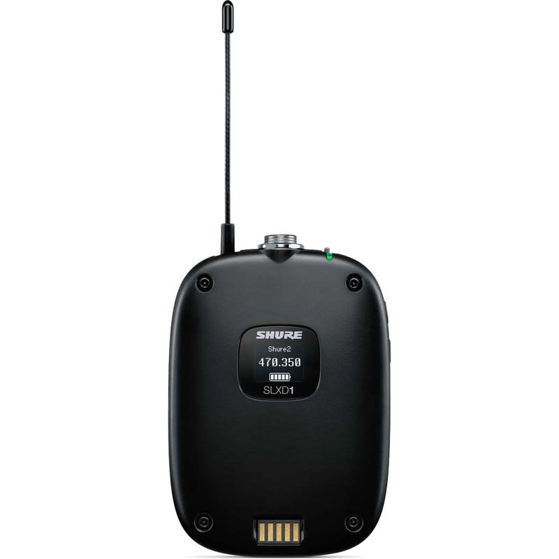 SHURE (SLXD1=-G58) TRANSMISOR SLXD1=-G58 TRANSMISOR DIGITAL DE CUERPO EN BANDA G58