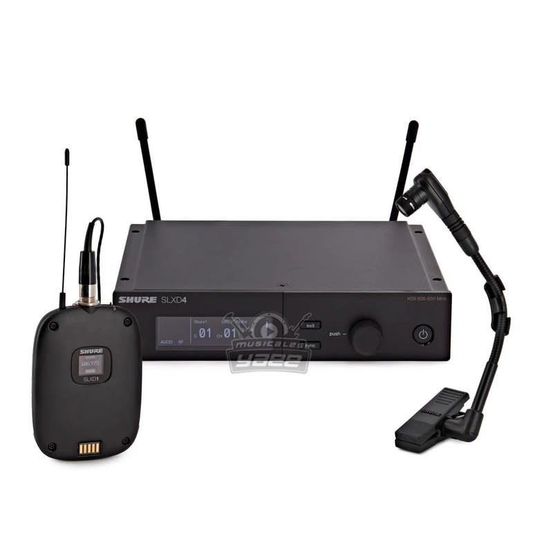 SHURE (SLXD14-G58) RECEPTOR SLXD14-G58 CONJUNTO DE TRANSMISOR Y RECEPTOR PARA INSTRUMENTO EN BANDA G58