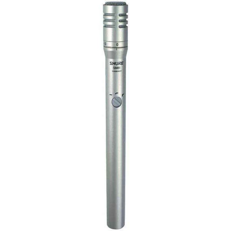 SHURE (SM81-LC) MICRÓFONO SM81-LC MICROFONO DE CONDENSADOR PARA INSTRUMENTO CON ATENUACION Y FILTROS DE BAJOS