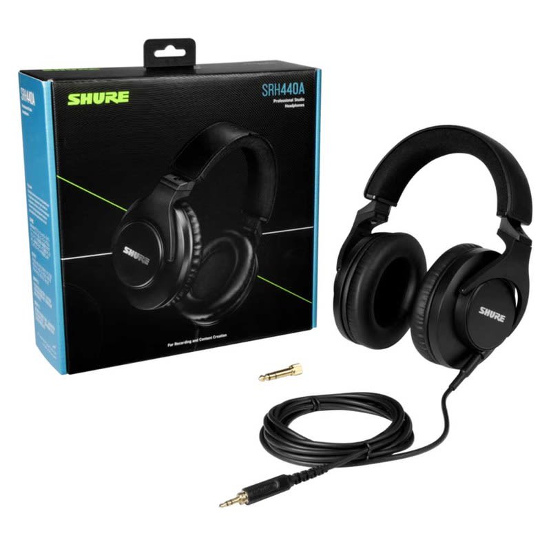 SHURE (SRH440A) ACCESORIO SRH440A AUDIFONOS PROFESIONALES PARA ESTUDIO DE GRABACION
