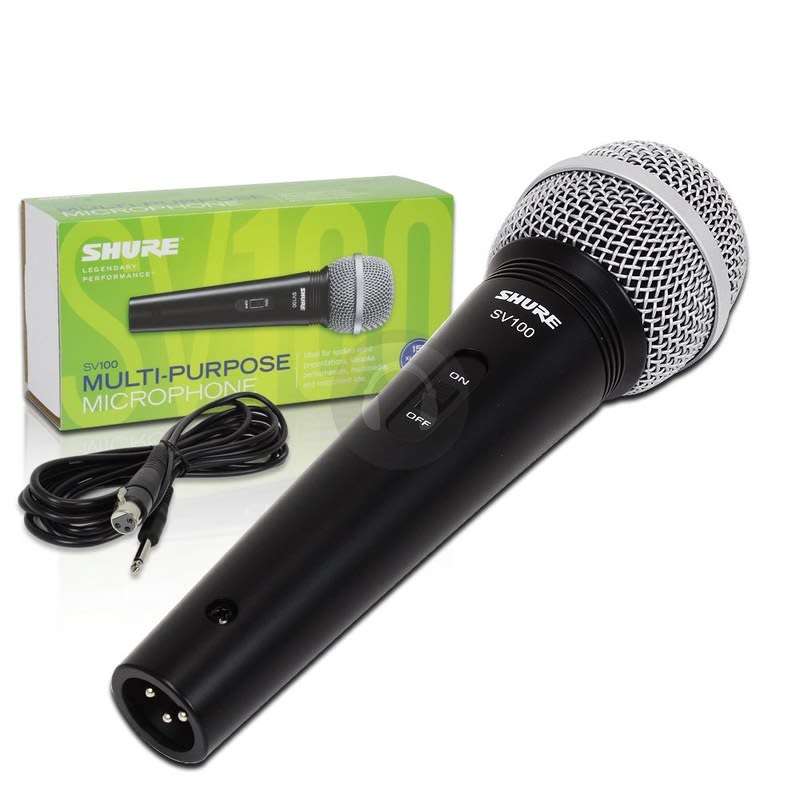 SHURE (SV100) MICRÓFONO SV100 MICROFONO VOCAL DINAMICO CARDIOIDE USO DOMESTICO