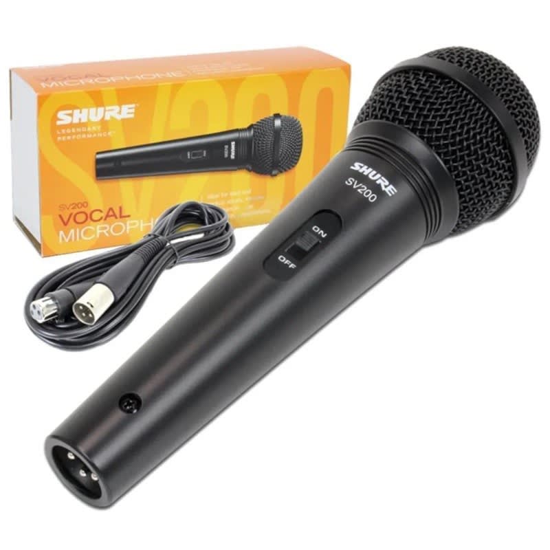 SHURE (SV200) MICRÓFONO SV200 MICROFONO VOCAL DINAMICO CARDIOIDE CON INTERRUPTOR DE USO DOMESTICO