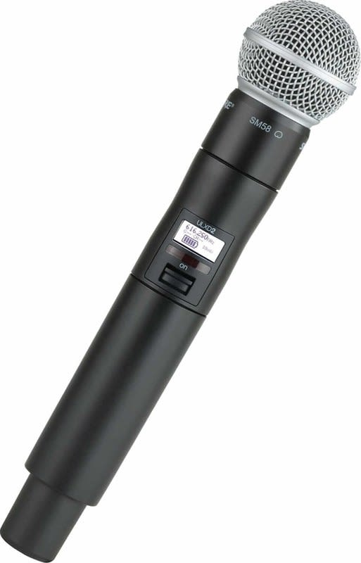 SHURE (ULXD2/SM58=-G55) TRANSMISOR ULXD2/SM58=-G55 TRANSMISOR DE MANO CON CAPSULA SM58 EN BANDA G55 LINEA ULXD