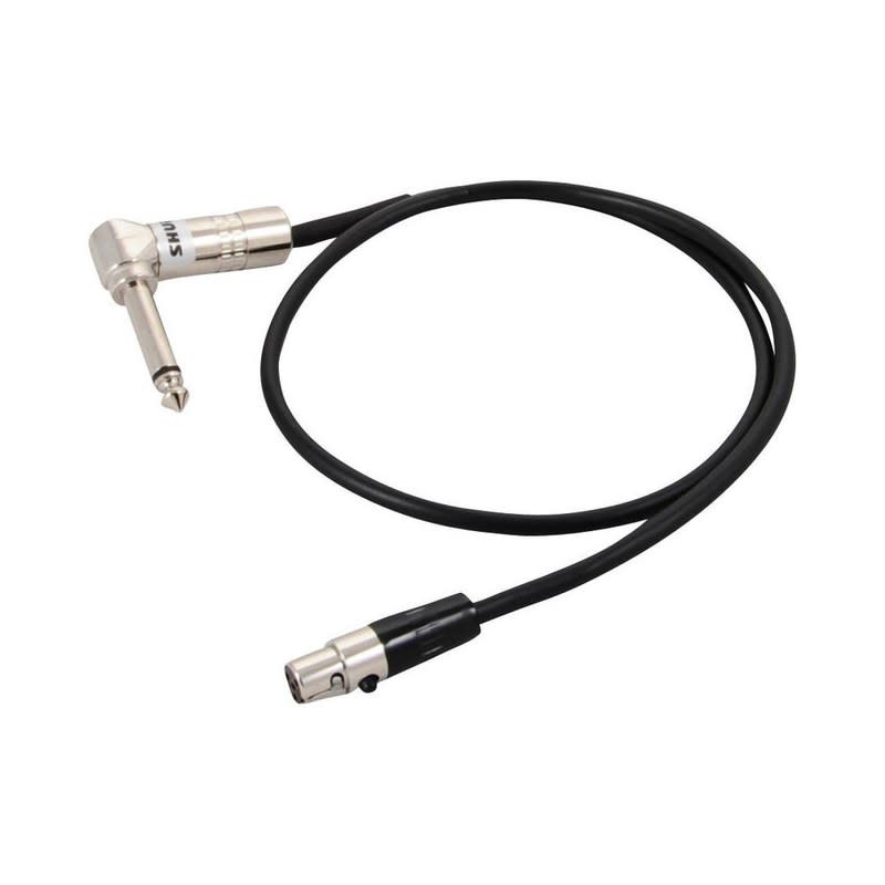 SHURE (WA304) CABLE WA304 CABLE PREMIUM PARA INSTRUMENTO 1/4 A TA4F EN ANGULO DE 90°