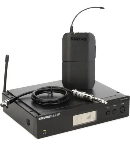 SHURE (BLX14R-M15) RECEPTOR BLX14R-M15 CONJUNTO TRANSMISOR RECEPTOR RAQUEABLE CON CABLE INSTRUMENTO EN BANDA M15