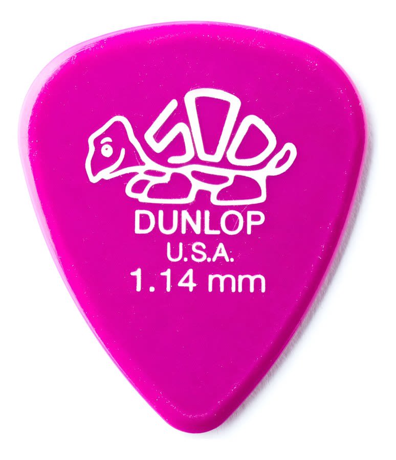 Uñetas Jim Dunlop 41r 1.14 Delrin 500 Bolsa X 72u