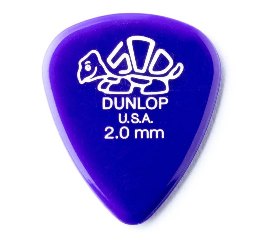 Uñetas Jim Dunlop 41r 2.0 Delrin 500 Bolsa X 72 Unidades