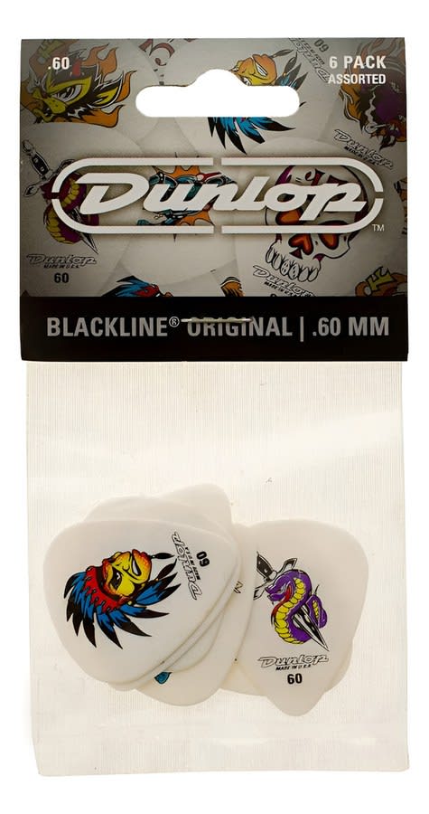 Uñetas Jim Dunlop Blackline Bl28r 1.0 Bolsa X6u