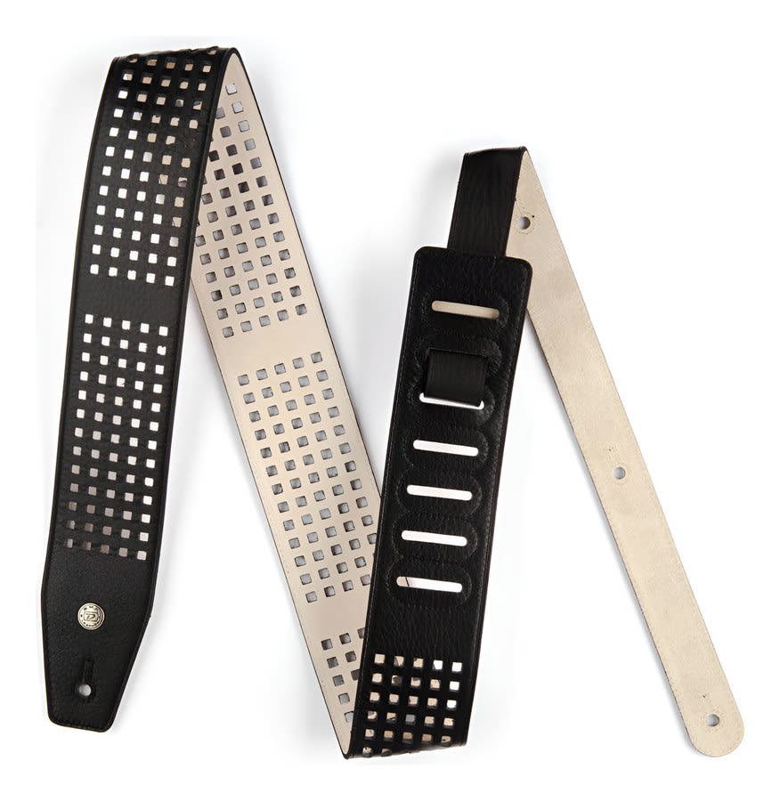 Correa Guitarra Y Bajo Square Perforation Dunlop Bmf-07bk